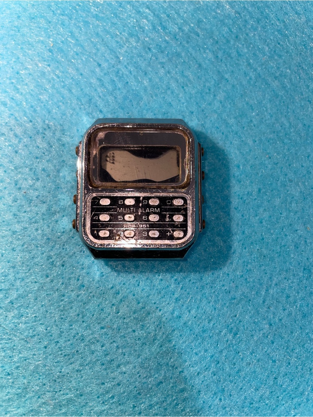 CASIO CA-851 Men's Watch Alarm Calculator Japan Vintage For Parts